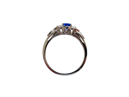 9ct Gold Tanzanite & Diamond Ring