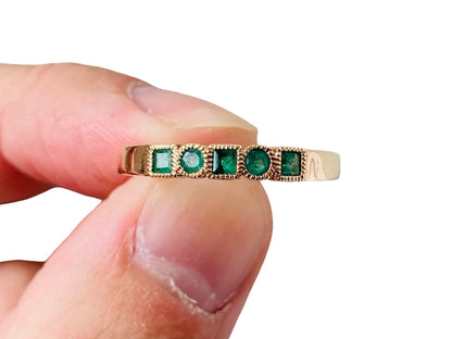 9ct Gold Emerald Ring