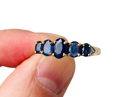 9ct Gold Sapphire Ring