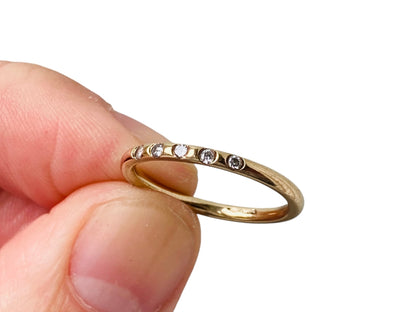 9ct Gold Diamond Band Ring