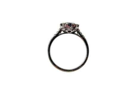 9ct Gold Sapphire & Diamond Ring
