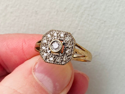 9ct Gold Diamond Ring