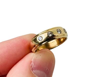 9ct Gold Diamond Band Ring 0.30cts