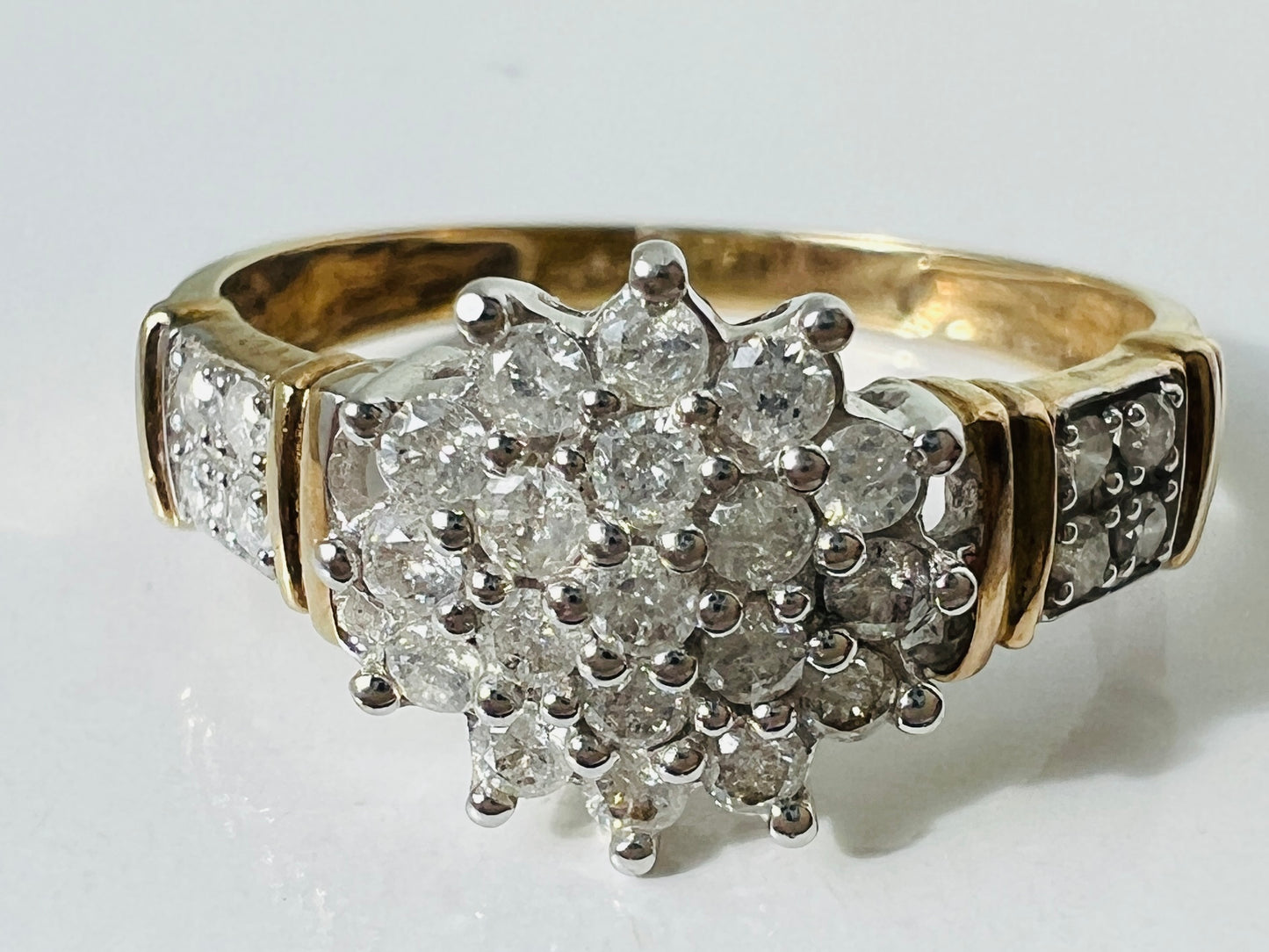 9ct Gold Diamond Cluster Ring