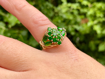 9ct Gold Diopside Ring