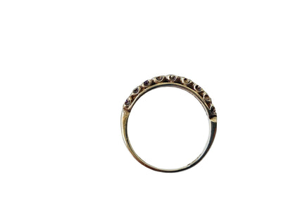 Vintage 9ct Gold Ruby & Diamond Ring