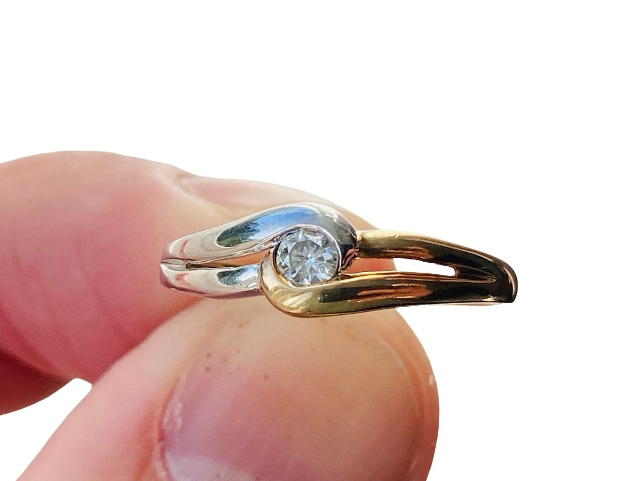 9ct Gold Diamond Solitaire Ring