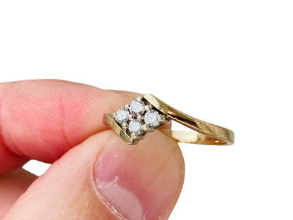 Vintage 9ct Gold Diamond Ring