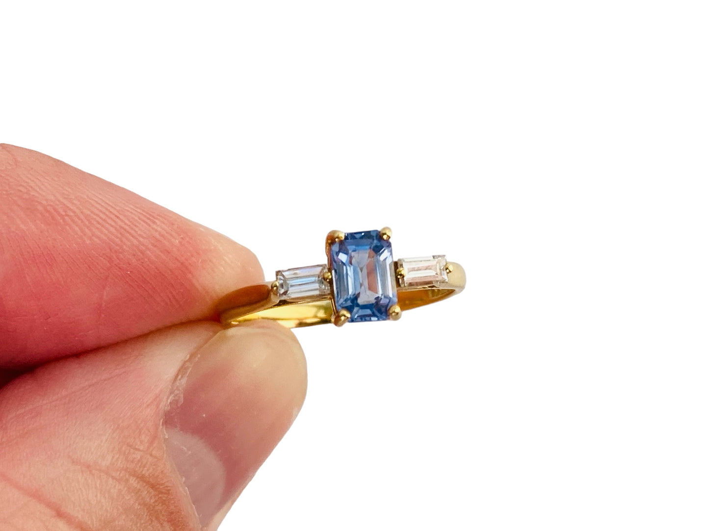 18ct Gold Sapphire & Diamond Ring