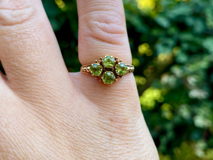 Vintage 9ct Gold Peridot Ring