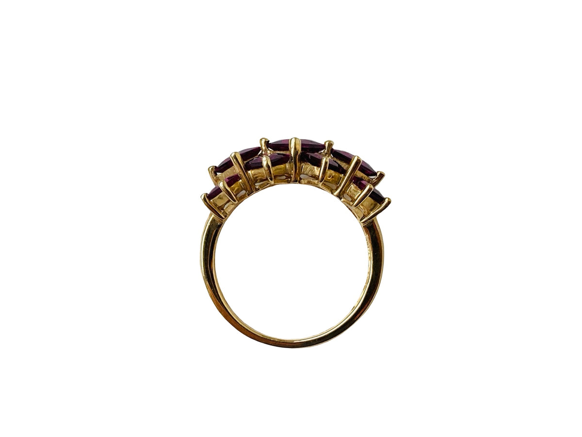 9ct Gold Rhodolite Garnet Ring