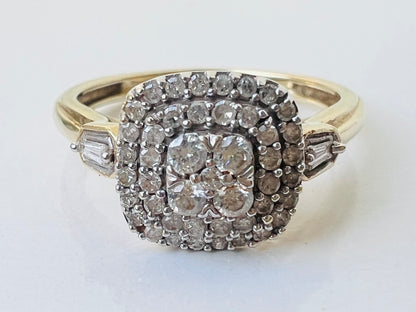 9ct Gold Diamond Ring