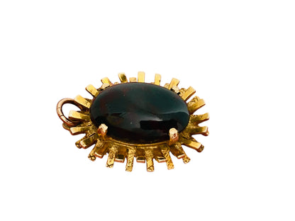 Vintage 9ct Gold Bloodstone  Pendant