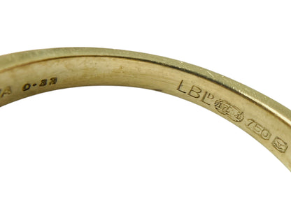 18ct Gold Diamond Wishbone/Chevron Ring
