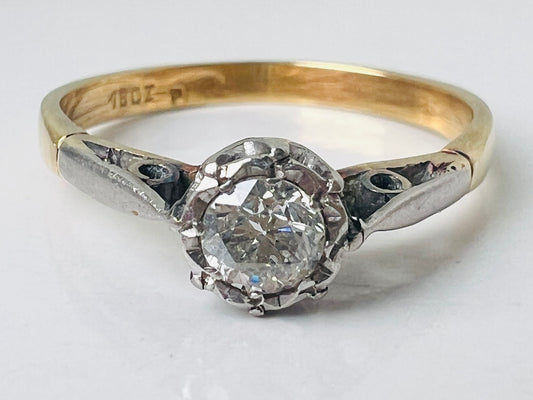 Antique 18ct Gold Diamond Ring