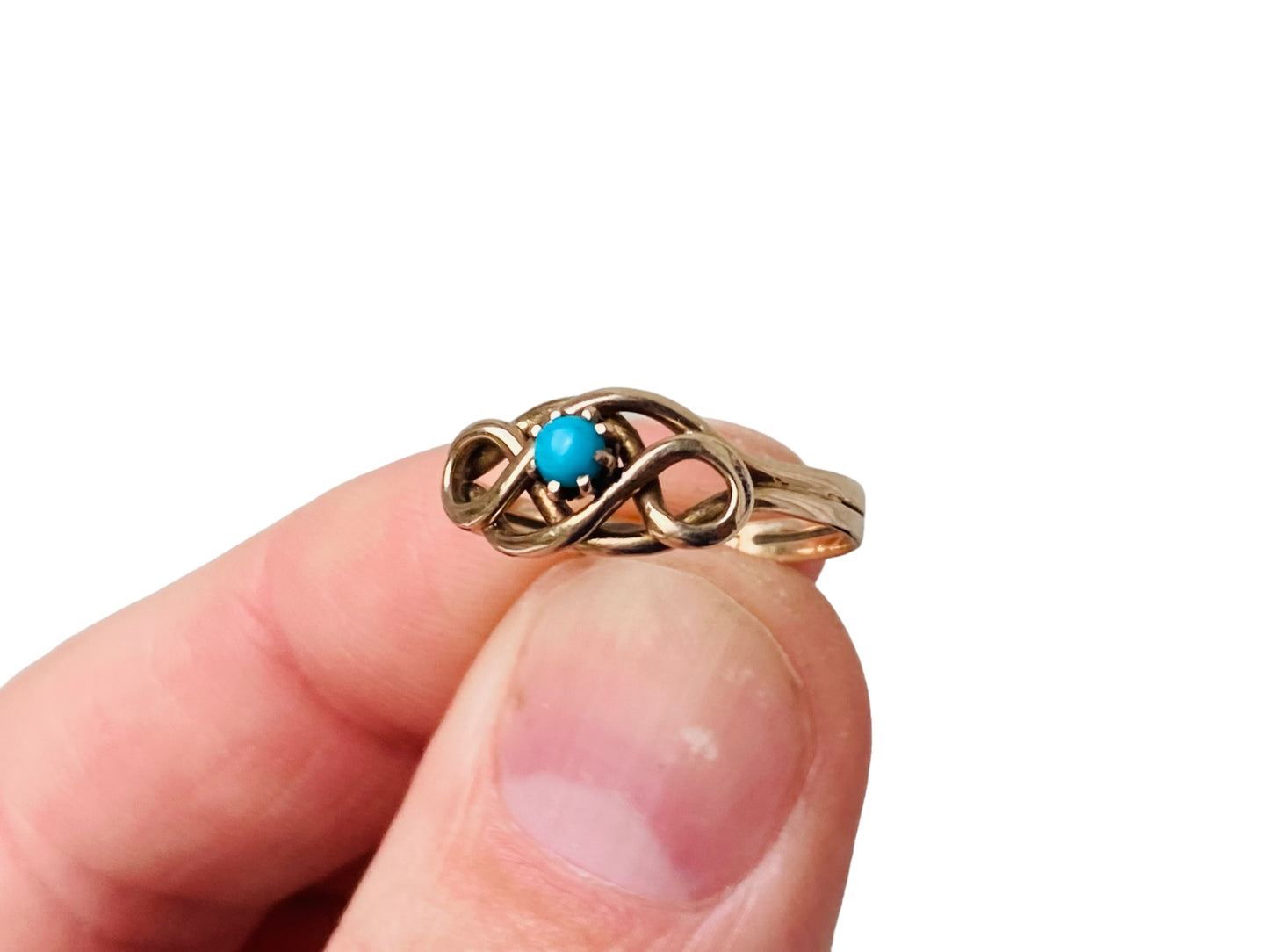 Antique 9ct Gold Turquoise Ring