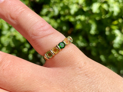9ct Gold Multi-Gemstone Ring