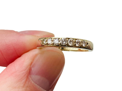 9ct Gold Seven-Stone Diamond Ring