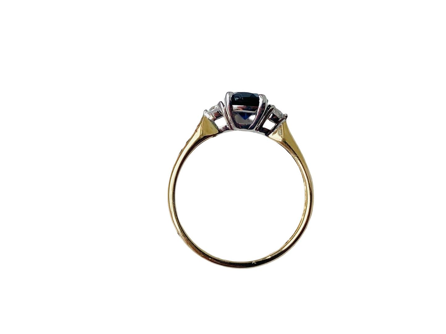 9ct Gold Synthetic Sapphire Ring