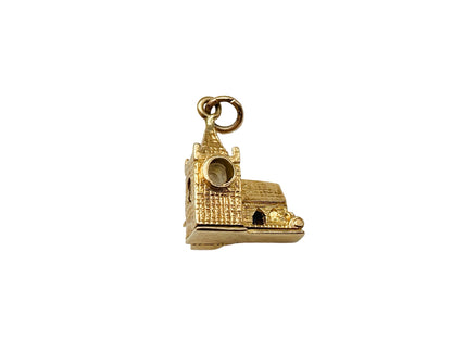 Vintage 9ct Gold Church Stanhope Lens Charm or Pendant