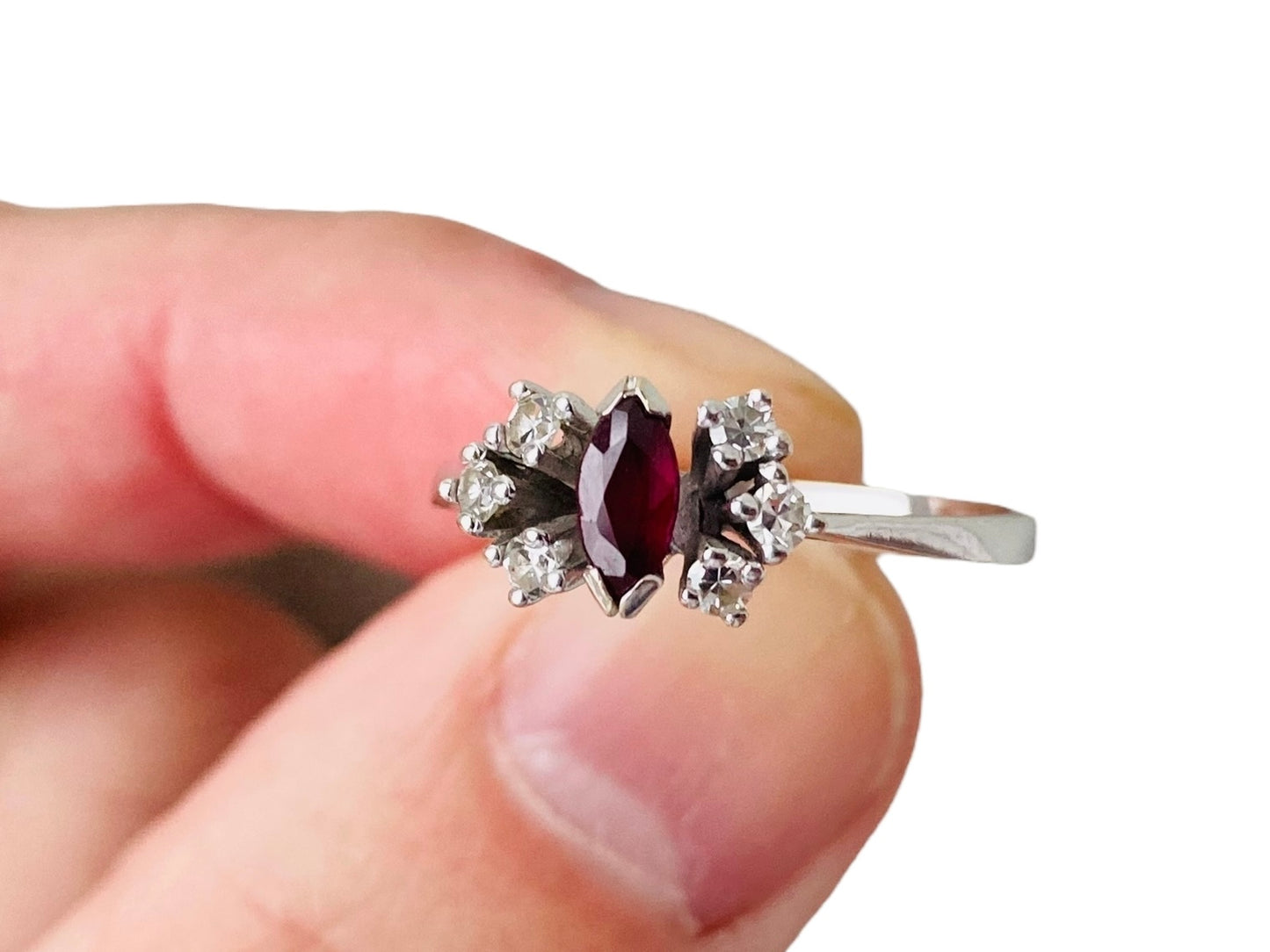 14ct Gold Ruby & Diamond Ring