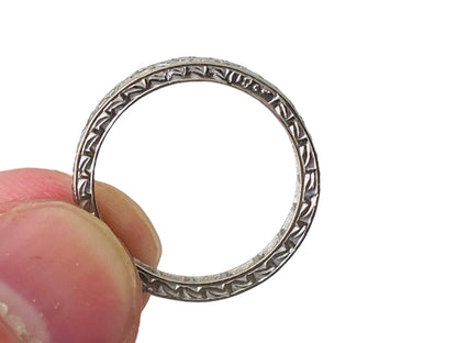 Antique 18ct Gold Full Diamond Band Ring