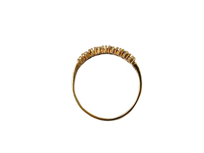 Vintage 9ct Gold Opal & Diamond Ring