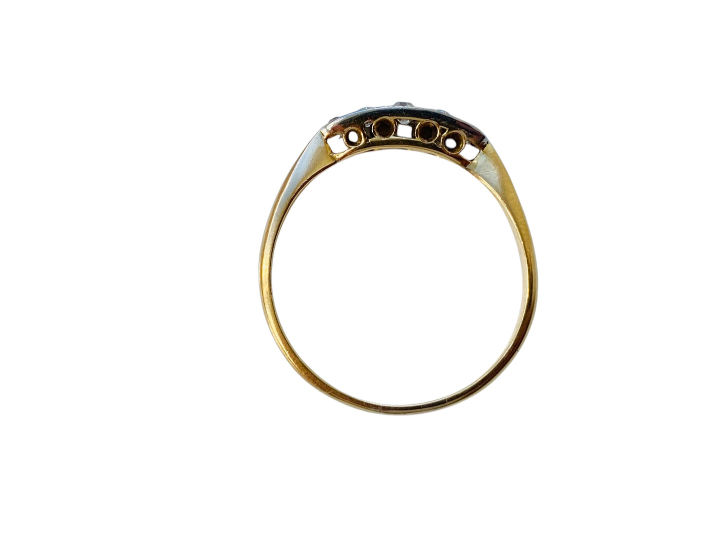 Antique 18ct Gold Five-Stone Diamond Ring