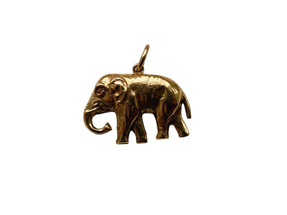 Vintage 9ct Gold Elephant Pendant or Charm