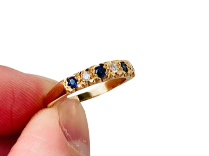 18ct Gold Sapphire & Diamond Ring