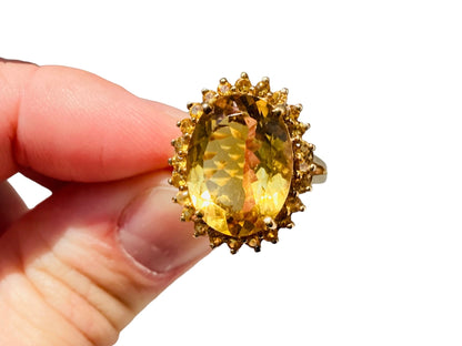 9ct Gold Citrine Ring