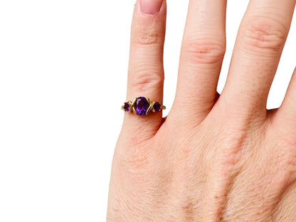 9ct Gold Amethyst Ring