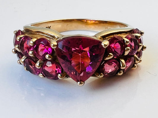 9ct Gold Pink Tourmaline Ring