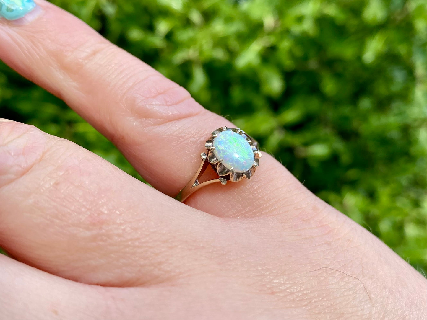 Vintage 9ct Gold Opal Ring