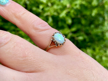 Vintage 9ct Gold Opal Ring