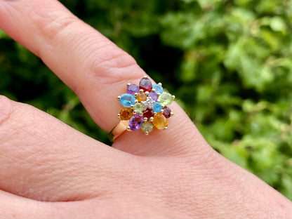 9ct Gold Multi-Gemstone Ring