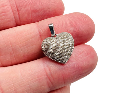 9ct Gold Diamond Heart Pendant