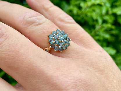 14ct Gold Green Sapphire Ring