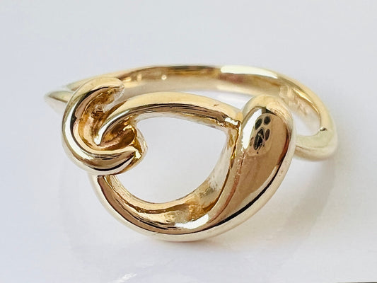 Vintage 9ct Gold Loop Ring