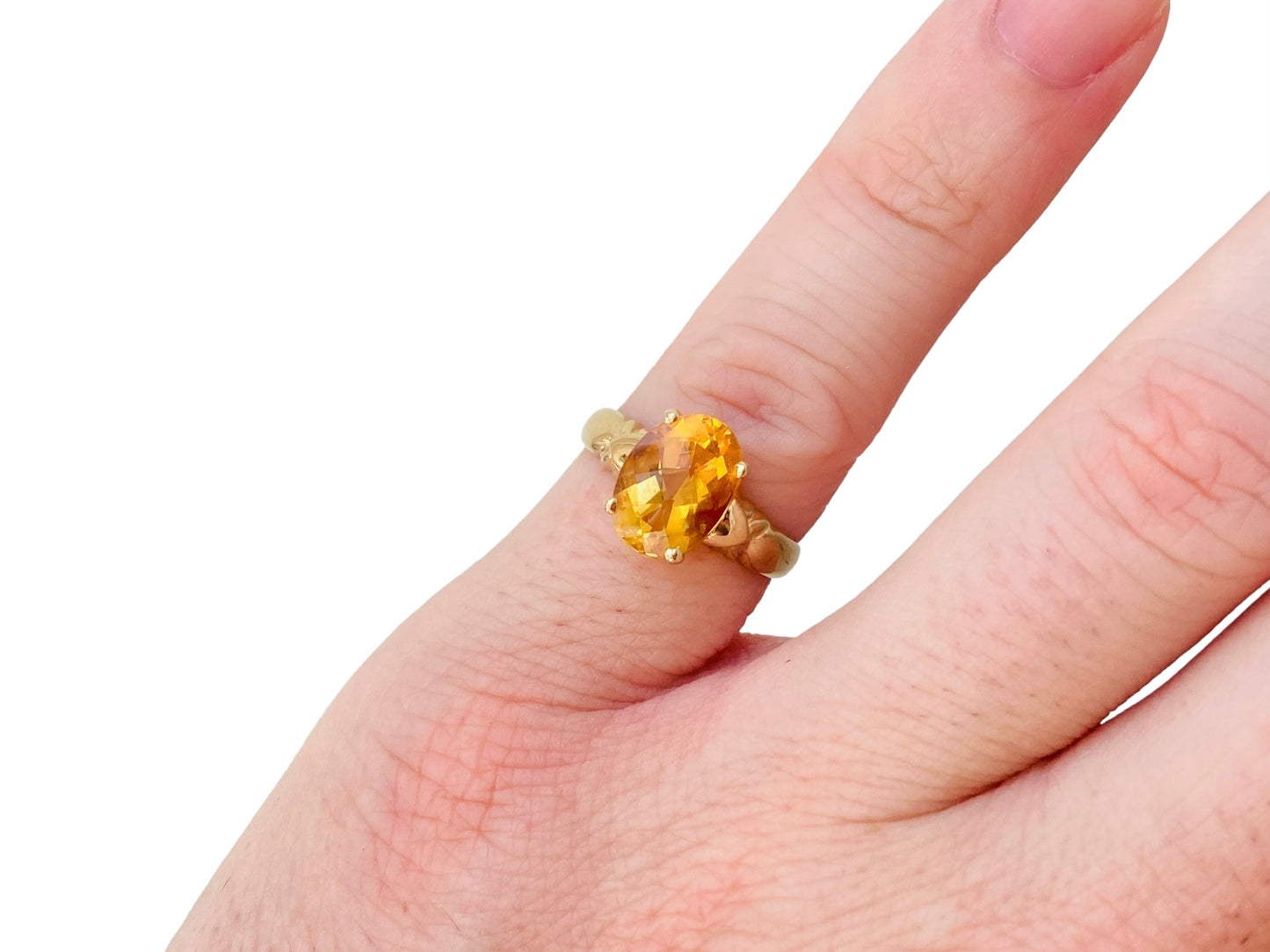 18ct Gold Citrine Ring