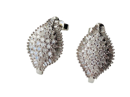 9ct Gold Diamond Earrings