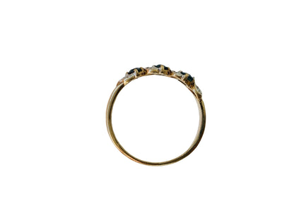 9ct Gold Topaz & Diamond Ring