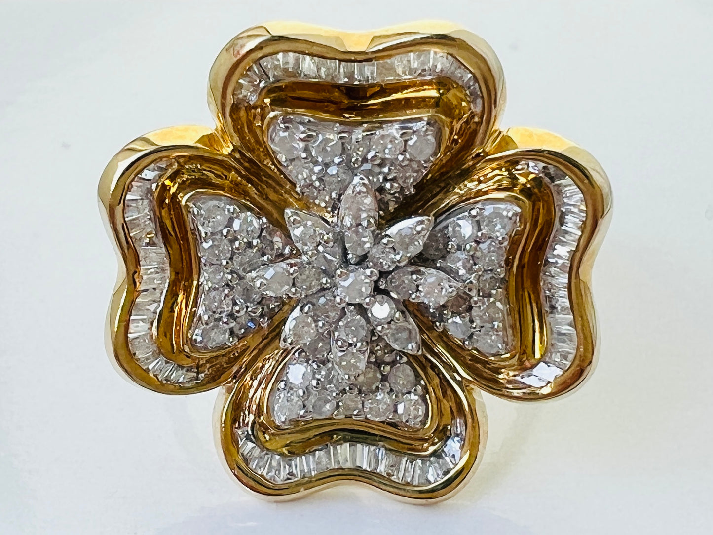 9ct Gold Diamond Flora Ring