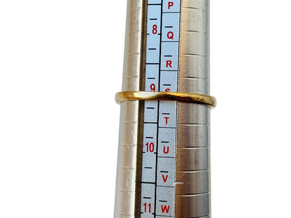 9ct Gold Synthetic Emerald & Diamond Ring