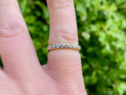 18ct Gold Half Band Diamond Ring