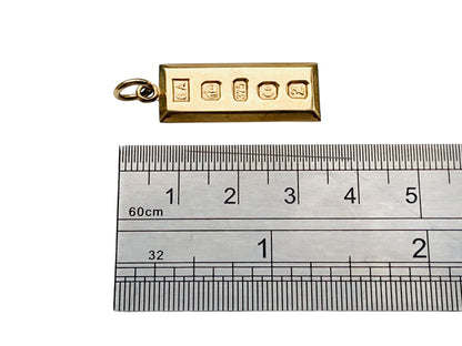 9ct Gold Ingot Pendant