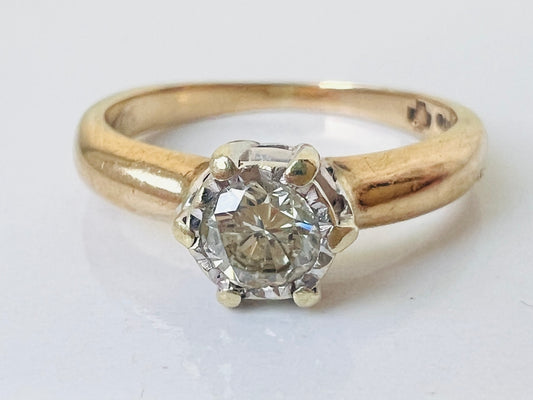 9ct Gold Diamond 0.30ct Solitaire Ring