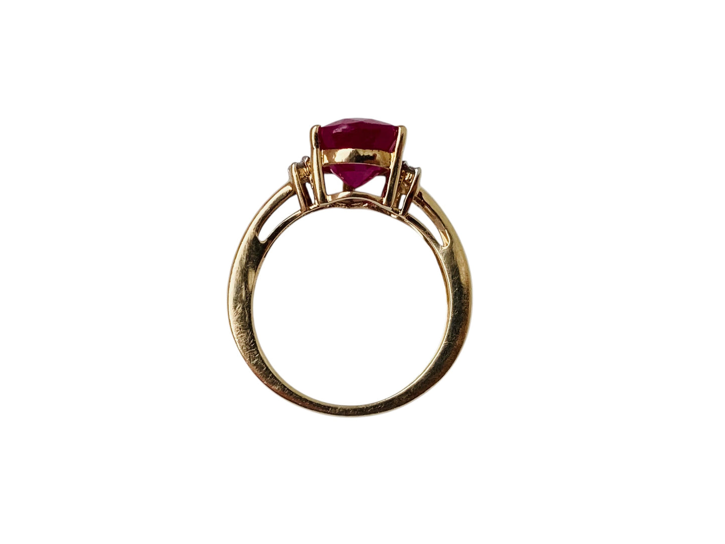 9ct Gold Ruby & Diamond Ring