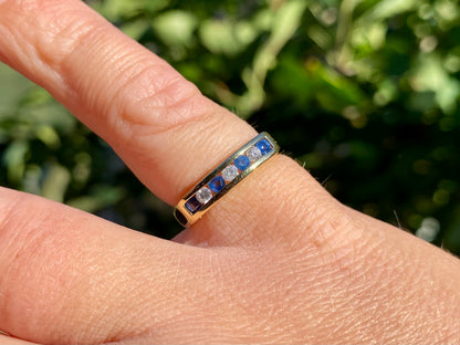 18ct Gold Sapphire & Diamond Ring