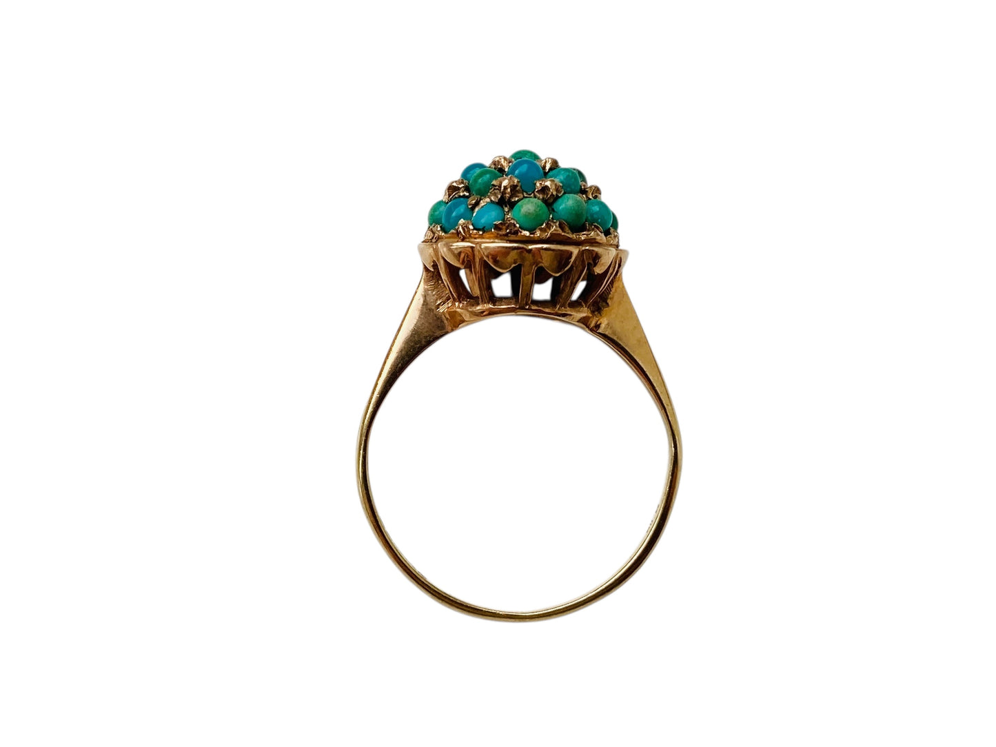 Vintage 9ct Gold Turquoise Ring